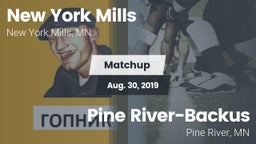 Matchup: New York Mills High  vs. Pine River-Backus  2019