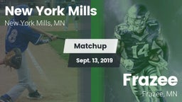 Matchup: New York Mills High  vs. Frazee  2019