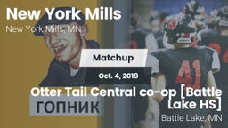 Matchup: New York Mills High  vs. Otter Tail Central co-op [Battle Lake HS] 2019