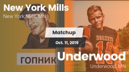 Matchup: New York Mills High  vs. Underwood  2019