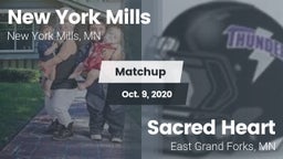 Matchup: New York Mills High  vs. Sacred Heart  2020