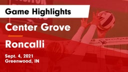 Center Grove  vs Roncalli  Game Highlights - Sept. 4, 2021
