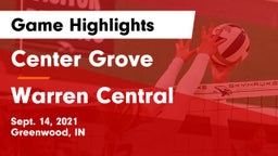 Center Grove  vs Warren Central  Game Highlights - Sept. 14, 2021