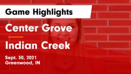 Center Grove  vs Indian Creek Game Highlights - Sept. 30, 2021