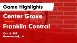 Center Grove  vs Franklin Central  Game Highlights - Oct. 4, 2021