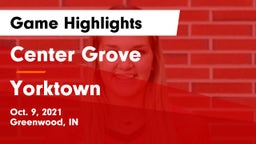 Center Grove  vs Yorktown  Game Highlights - Oct. 9, 2021