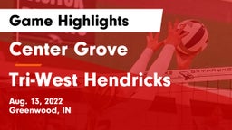 Center Grove  vs Tri-West Hendricks  Game Highlights - Aug. 13, 2022