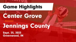 Center Grove  vs Jennings County  Game Highlights - Sept. 25, 2023
