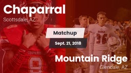 Matchup: Chaparral High vs. Mountain Ridge  2018