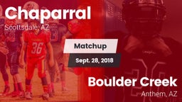 Matchup: Chaparral High vs. Boulder Creek  2018