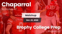 Matchup: Chaparral High vs. Brophy College Prep  2020