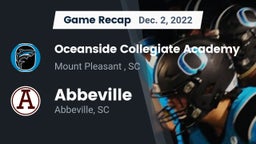 Recap: Oceanside Collegiate Academy vs. Abbeville  2022