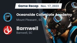 Recap: Oceanside Collegiate Academy vs. Barnwell  2023