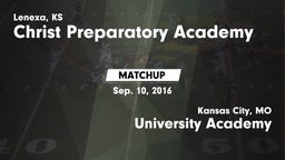 Matchup: Christ Preparatory vs. University Academy 2016