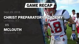 Recap: Christ Preparatory Academy vs. McLouth  2016