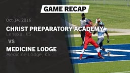 Recap: Christ Preparatory Academy vs. Medicine Lodge  2016