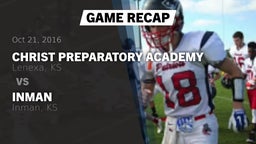 Recap: Christ Preparatory Academy vs. Inman  2016