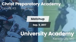 Matchup: Christ Preparatory vs. University Academy 2017