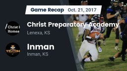 Recap: Christ Preparatory Academy vs. Inman  2017