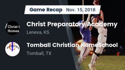 Recap: Christ Preparatory Academy vs. Tomball Christian HomeSchool  2018