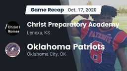 Recap: Christ Preparatory Academy vs. Oklahoma Patriots 2020