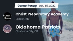 Recap: Christ Preparatory Academy vs. Oklahoma Patriots 2022