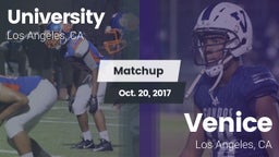 Matchup: University High Scho vs. Venice  2017