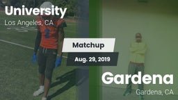 Matchup: University High Scho vs. Gardena  2019