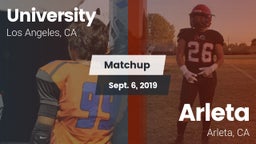 Matchup: University High Scho vs. Arleta  2019