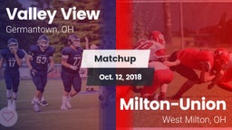 Matchup: Valley View High vs. Milton-Union  2018
