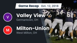 Recap: Valley View  vs. Milton-Union  2018