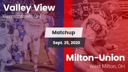 Matchup: Valley View High vs. Milton-Union  2020