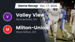 Recap: Valley View  vs. Milton-Union  2020