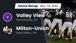 Recap: Valley View  vs. Milton-Union  2022