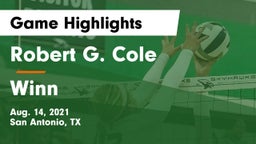 Robert G. Cole  vs Winn  Game Highlights - Aug. 14, 2021