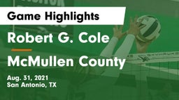 Robert G. Cole  vs McMullen County  Game Highlights - Aug. 31, 2021