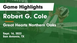 Robert G. Cole  vs Great Hearts Northern Oaks Game Highlights - Sept. 16, 2022
