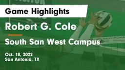 Robert G. Cole  vs South San West Campus Game Highlights - Oct. 18, 2022