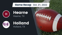 Recap: Hearne  vs. Holland  2022