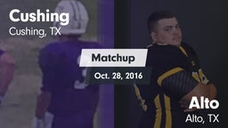 Matchup: Cushing  vs. Alto  2016