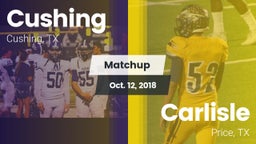 Matchup: Cushing  vs. Carlisle  2018