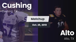 Matchup: Cushing  vs. Alto  2019