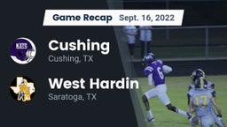 Recap: Cushing  vs. West Hardin  2022