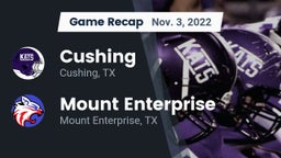 Recap: Cushing  vs. Mount Enterprise  2022