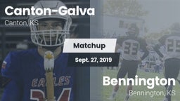 Matchup: Canton-Galva High Sc vs. Bennington  2019