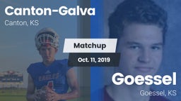 Matchup: Canton-Galva High Sc vs. Goessel  2019