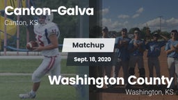 Matchup: Canton-Galva High Sc vs. Washington County  2020
