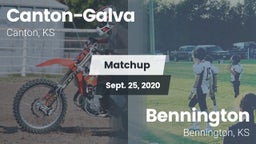 Matchup: Canton-Galva High Sc vs. Bennington  2020