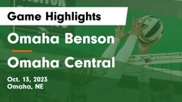 Omaha Benson  vs Omaha Central  Game Highlights - Oct. 13, 2023