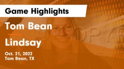 Tom Bean  vs Lindsay  Game Highlights - Oct. 21, 2022